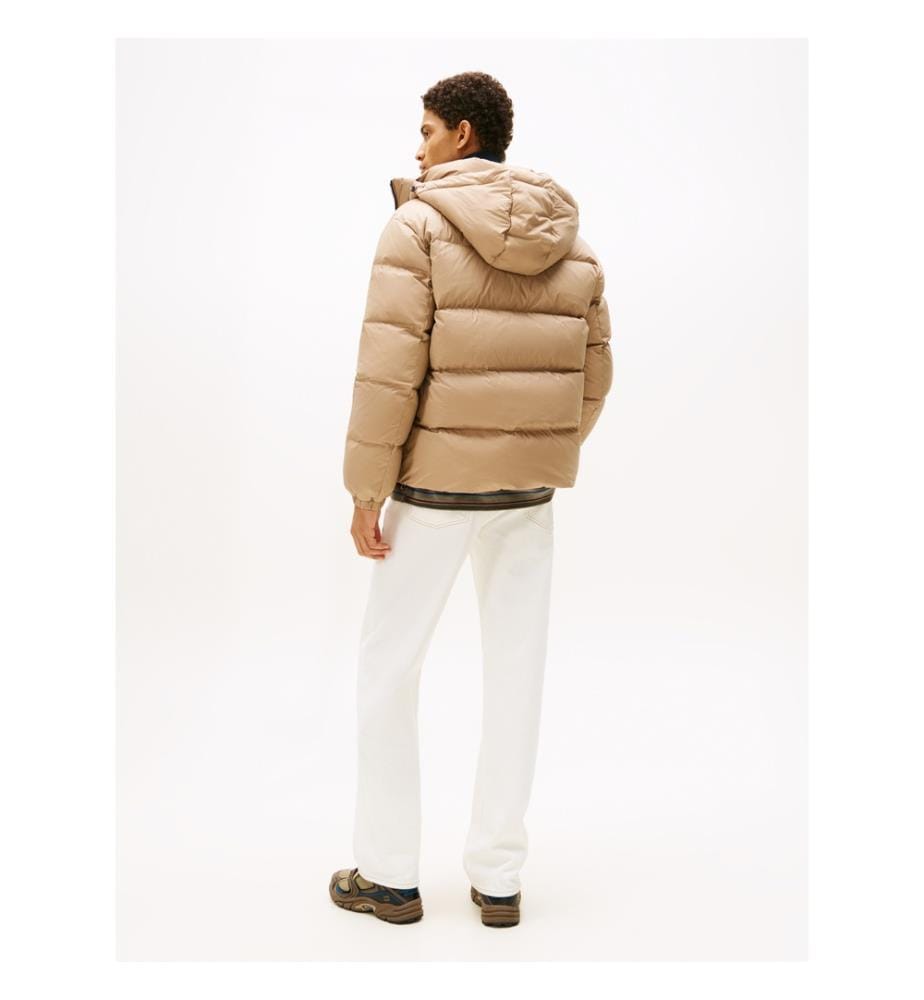 Essentielle Daunenjacke - Taupe