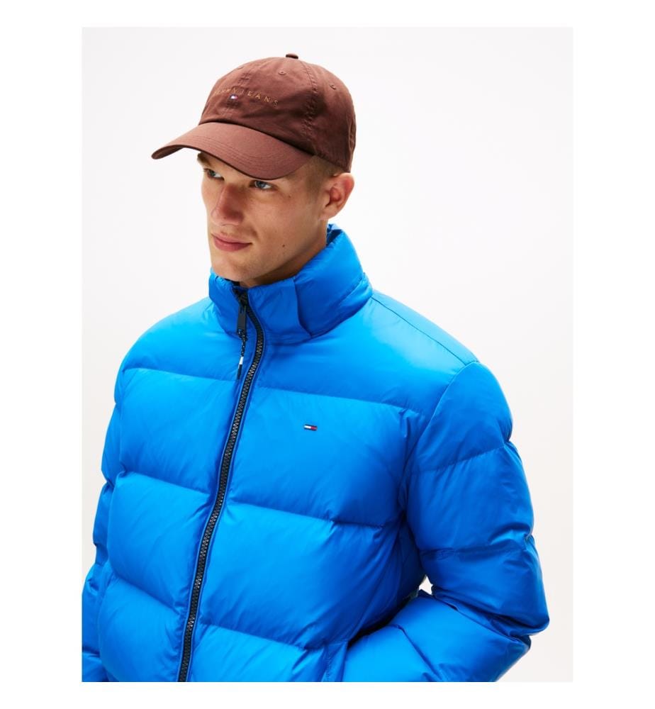Wasserabweisende Daunenjacke mit Kapuze - Vibrant Indigo