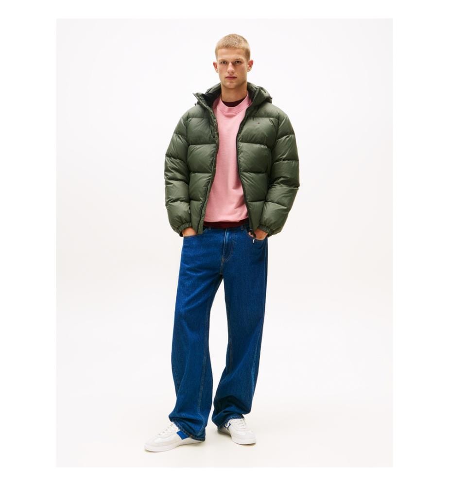 Water Repellent Hooded Jacket - Pewter Green