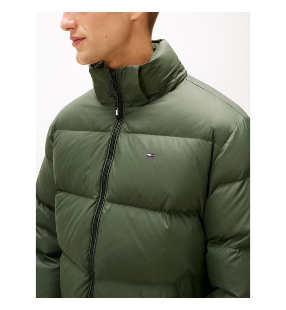 Water Repellent Hooded Jacket - Pewter Green