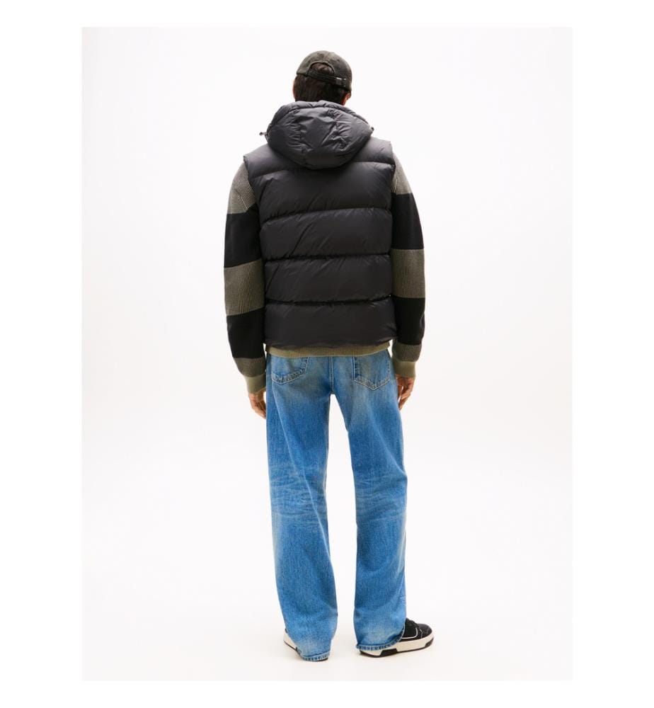 Gilet En Duvet Déperlant À Coupe Décontractée - Noir