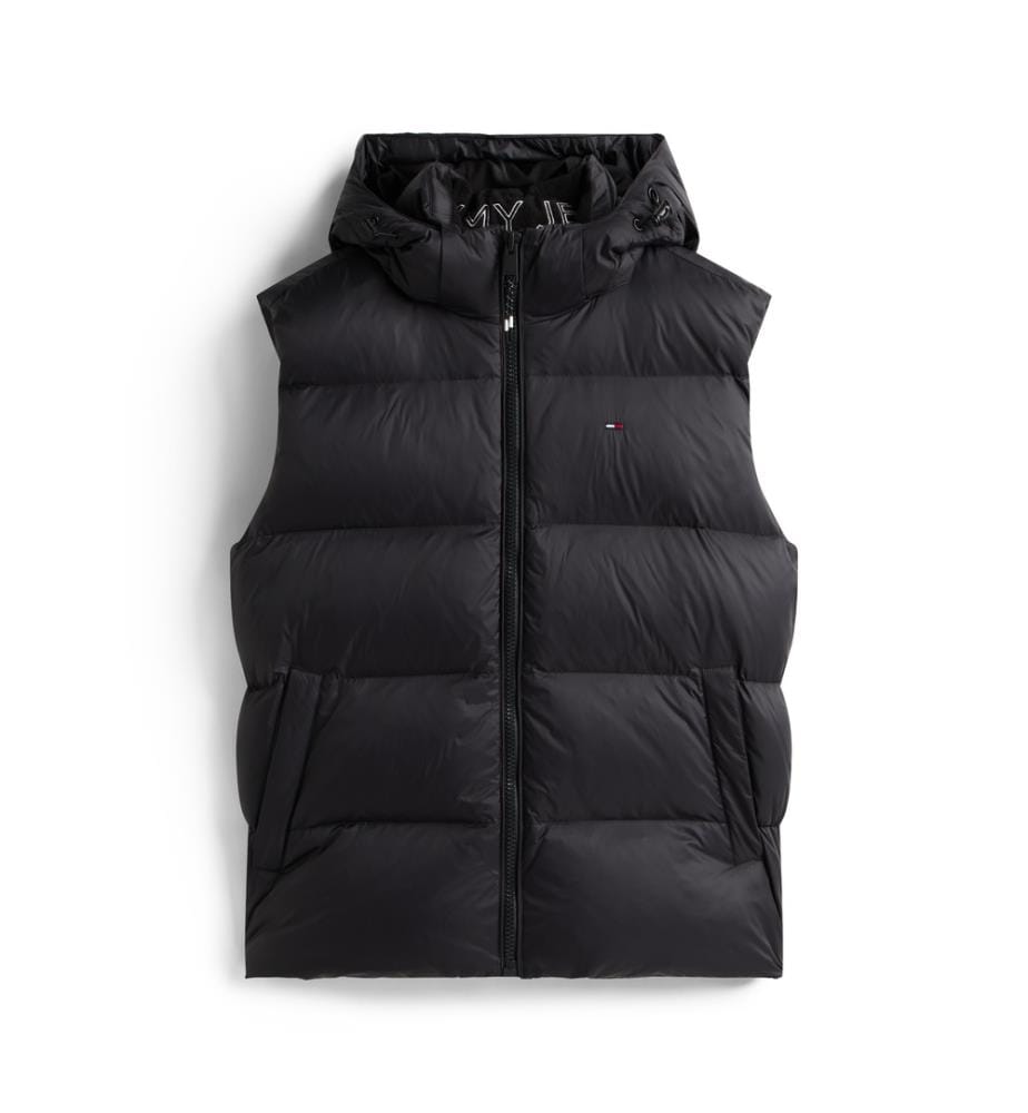 Gilet En Duvet Déperlant À Coupe Décontractée - Noir