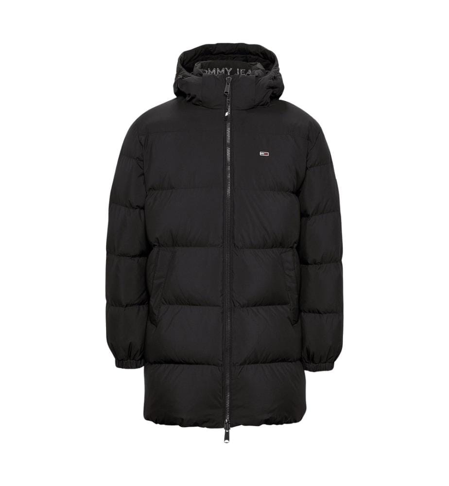 Parka idrorepellente con vestibilità casual - Nero