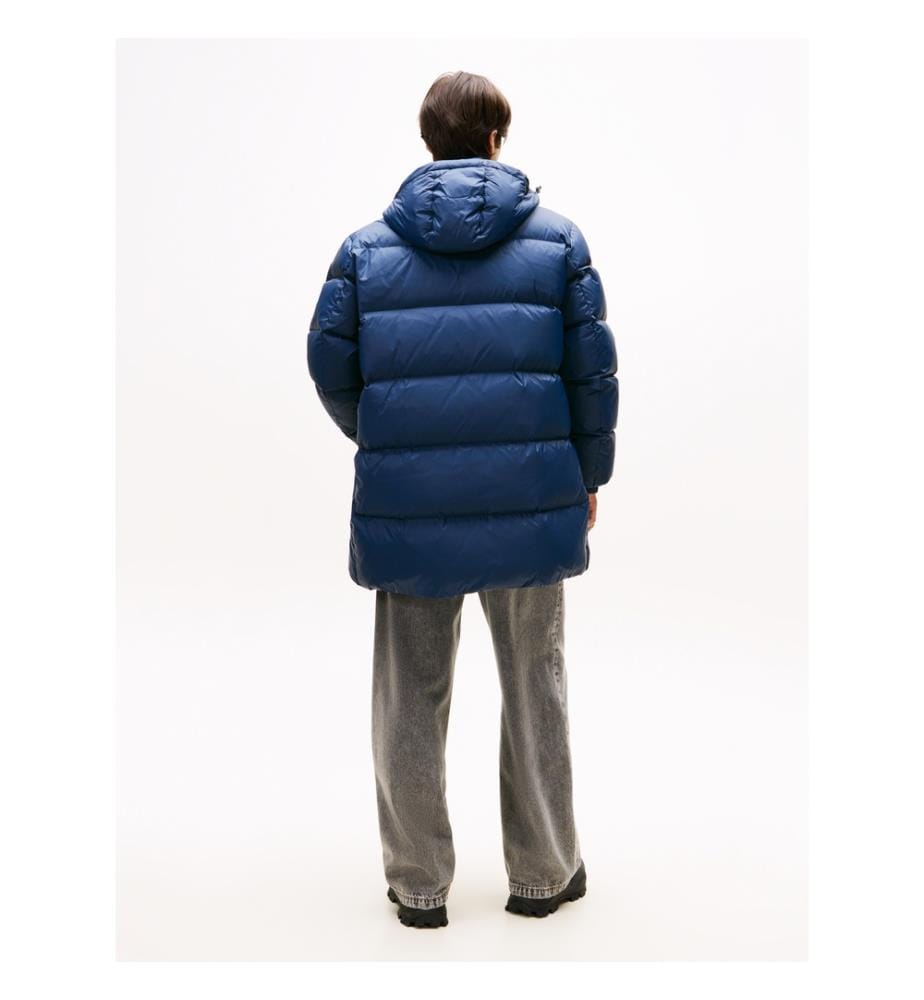 Parka idrorepellente con vestibilità casual - Blu