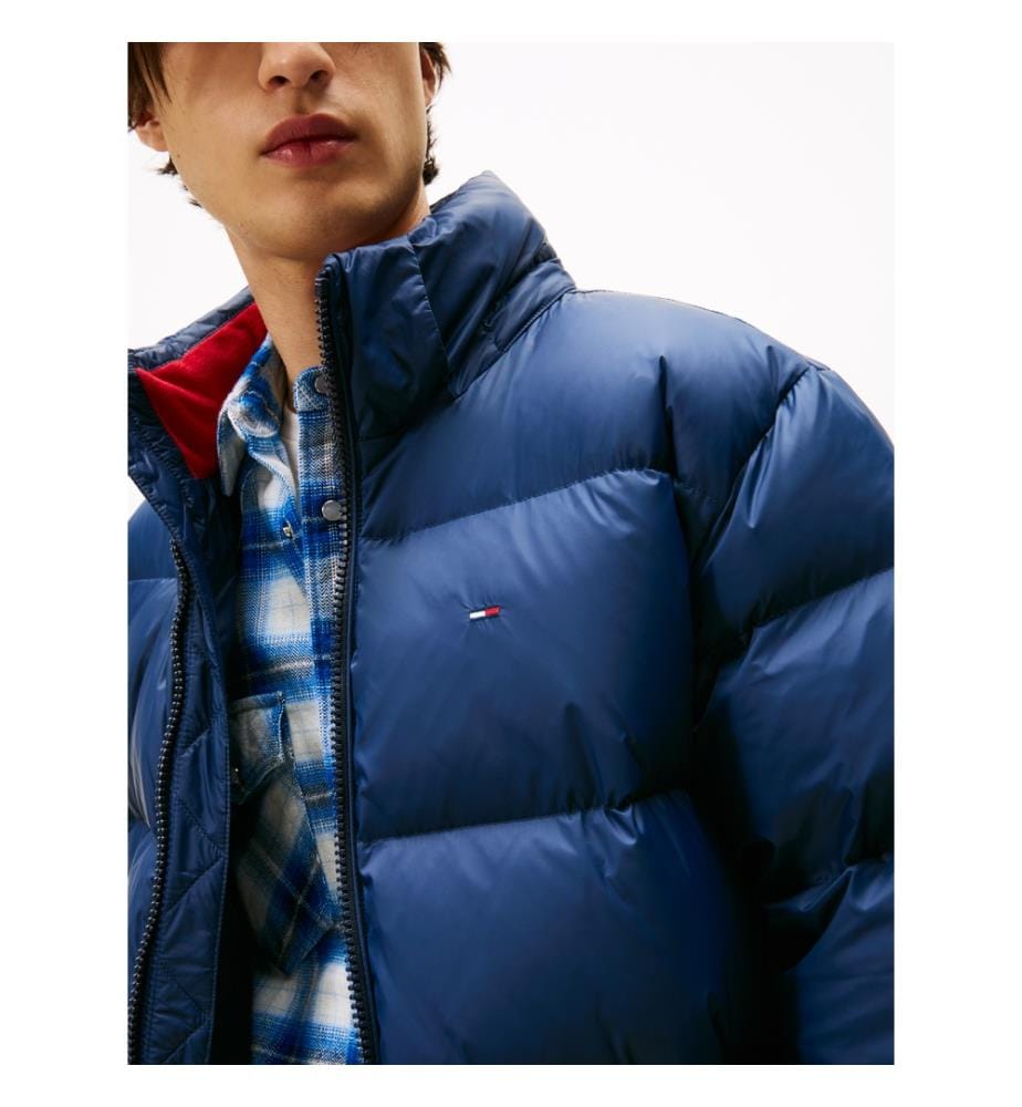 Parka idrorepellente con vestibilità casual - Blu