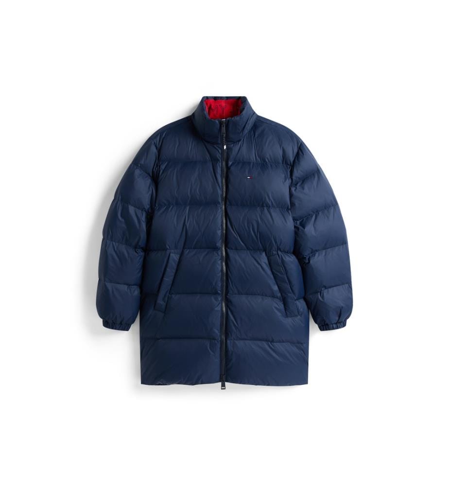 Parka idrorepellente con vestibilità casual - Blu
