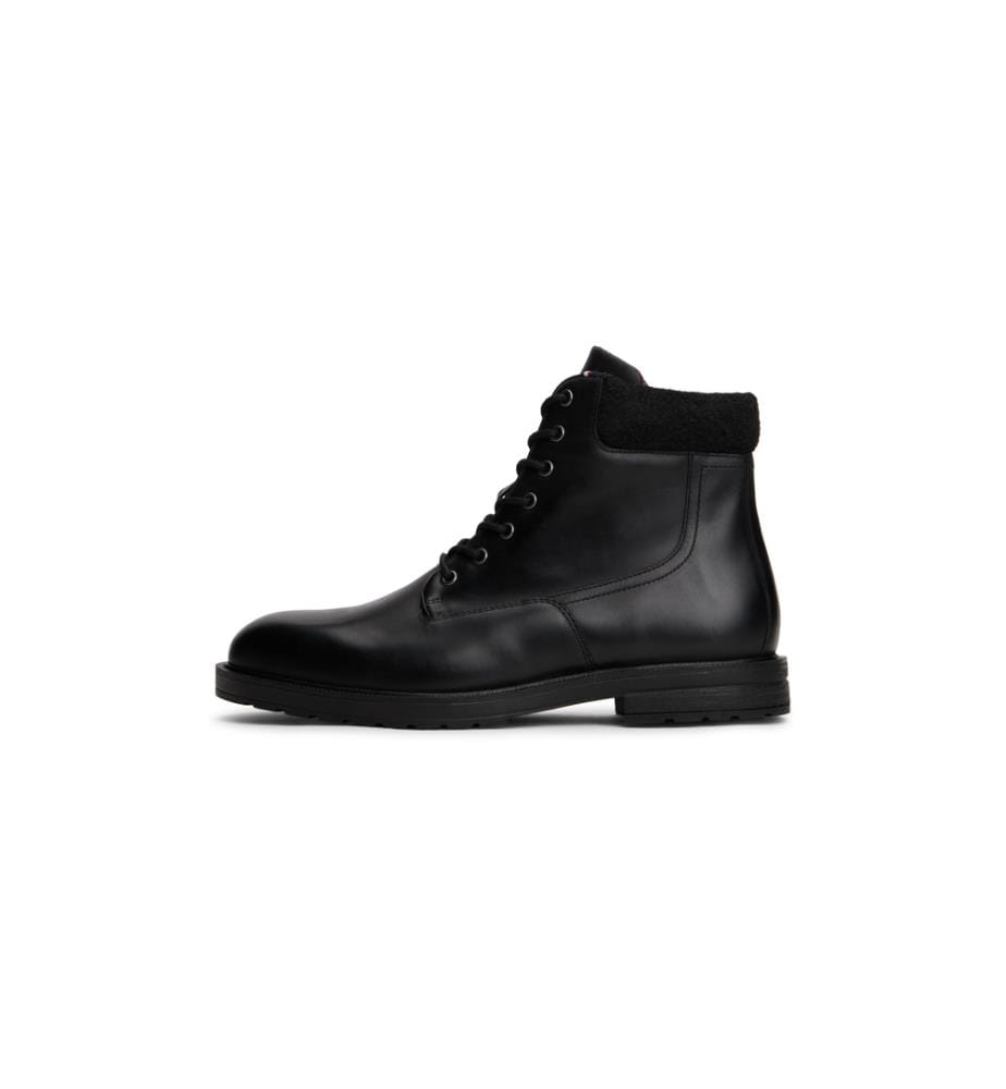 Essential Leather Cupsole Sneakers - Schwarz