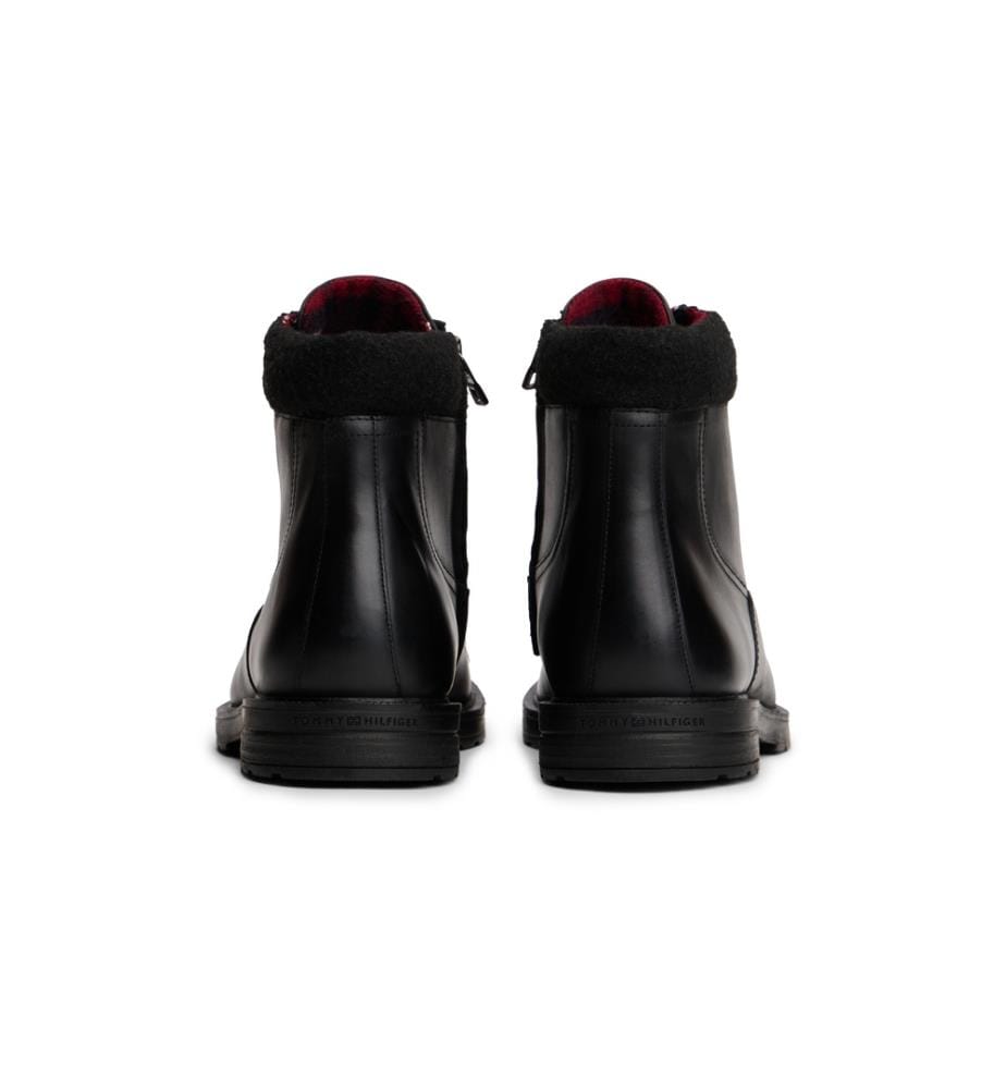 Essential Leather Cupsole Sneakers - Schwarz