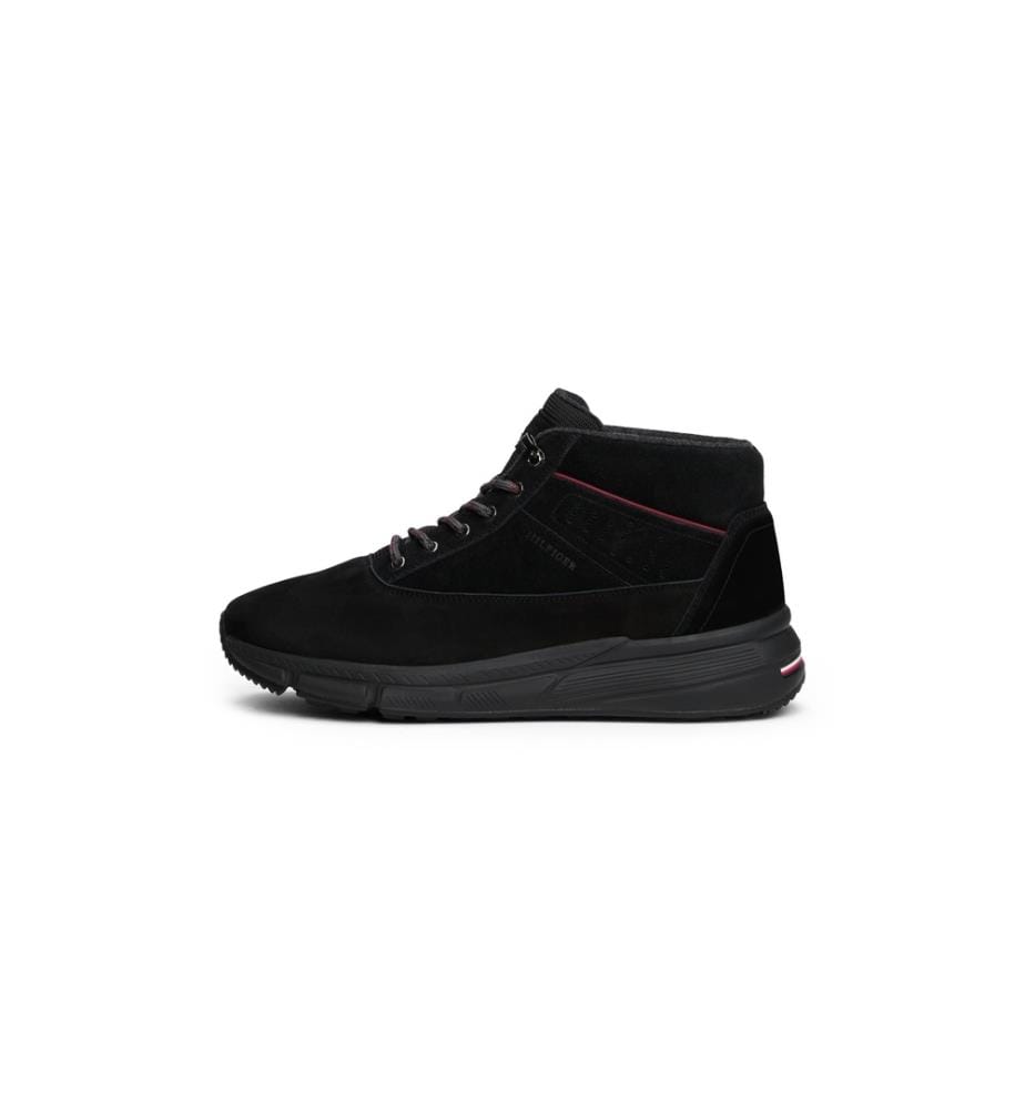 Hilfiger W Nubuck Suede Hybrid Ankle Boots - Schwarz