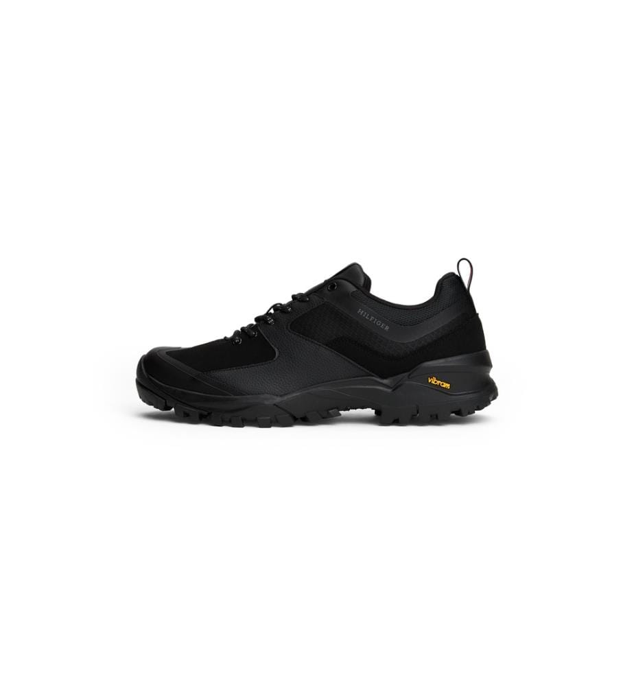 Premium Leather Hybrid Sneakers - Schwarz