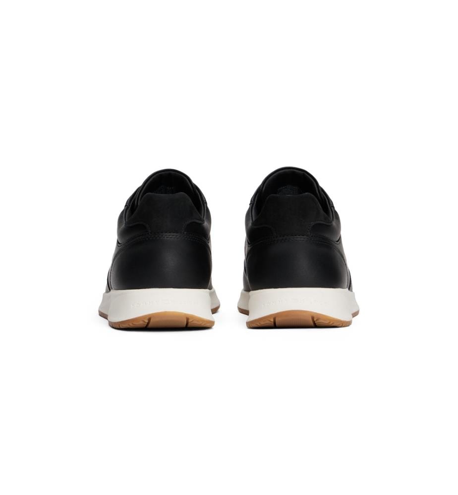 Premium Leather Hybrid Sneakers - Schwarz
