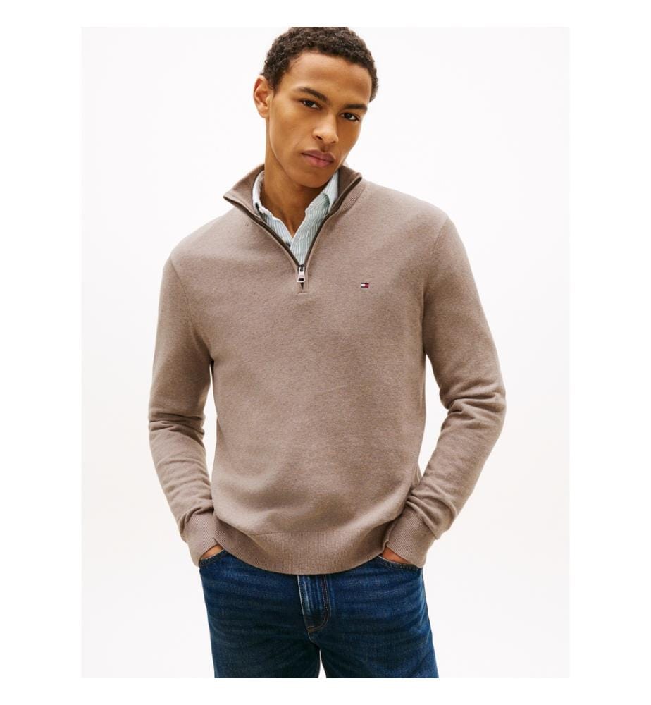 Pima-Pullover Regular Fit - Taupe
