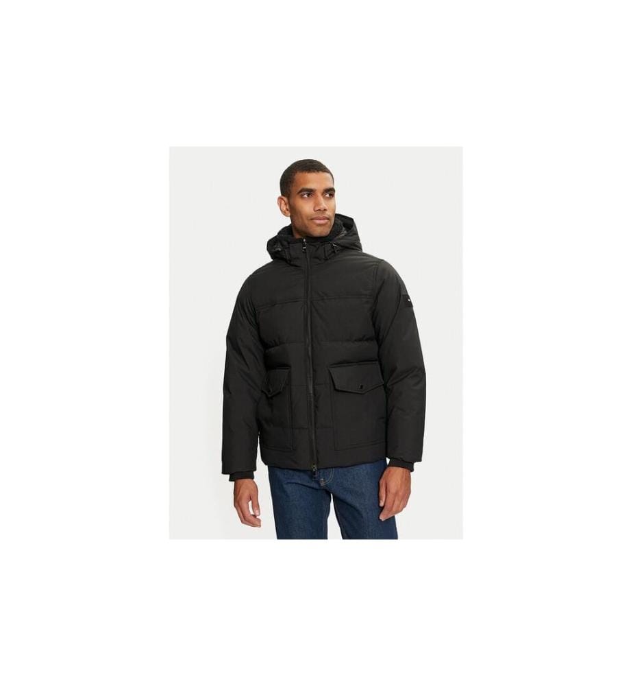 Cappotto Utility Rockie con cappuccio - Nero