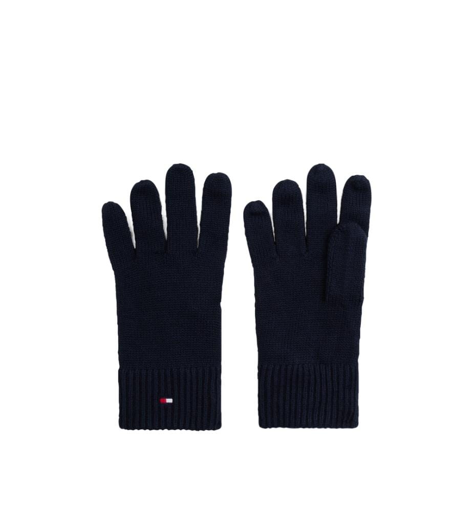Handschuhe mit bestickter Flagge und Kaschmir - Marine