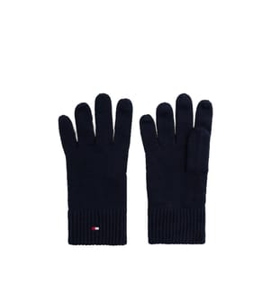 Handschuhe mit bestickter Flagge und Kaschmir - Marine