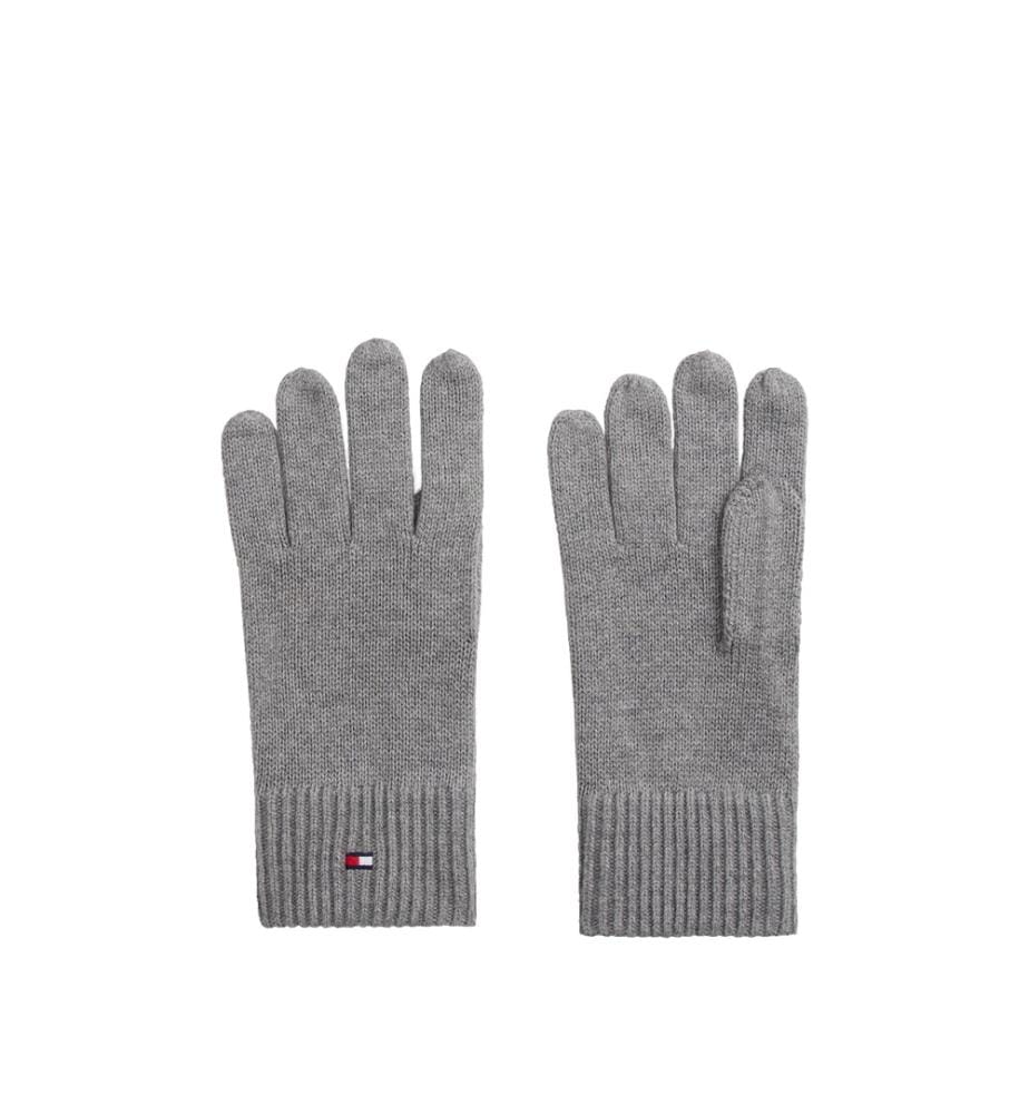 Handschuhe mit bestickter Flagge mit Kaschmir - Grau