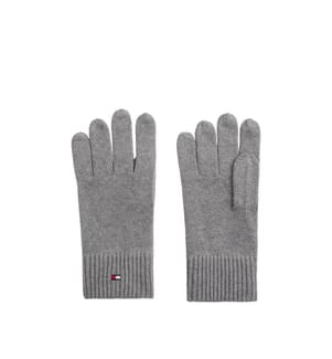 Handschuhe mit bestickter Flagge mit Kaschmir - Grau