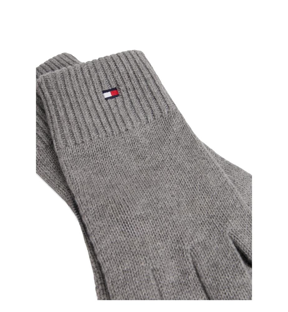Handschuhe mit bestickter Flagge mit Kaschmir - Grau
