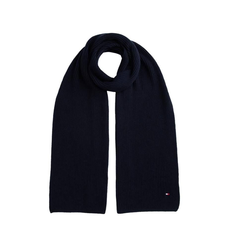 Hilfiger Flag Gerippter Schal - Marine