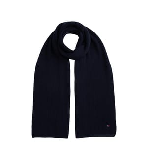 Hilfiger Flag Gerippter Schal - Marine