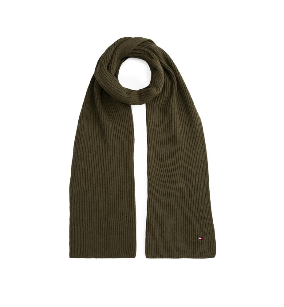 Hilfiger Flag Gerippter Schal - Khaki