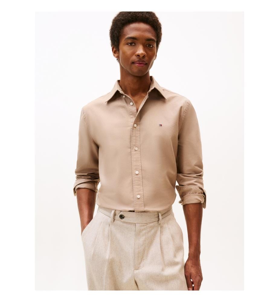 Oxford Regular Fit Hemd - Beige