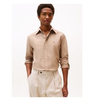 Oxford Regular Fit Hemd - Beige