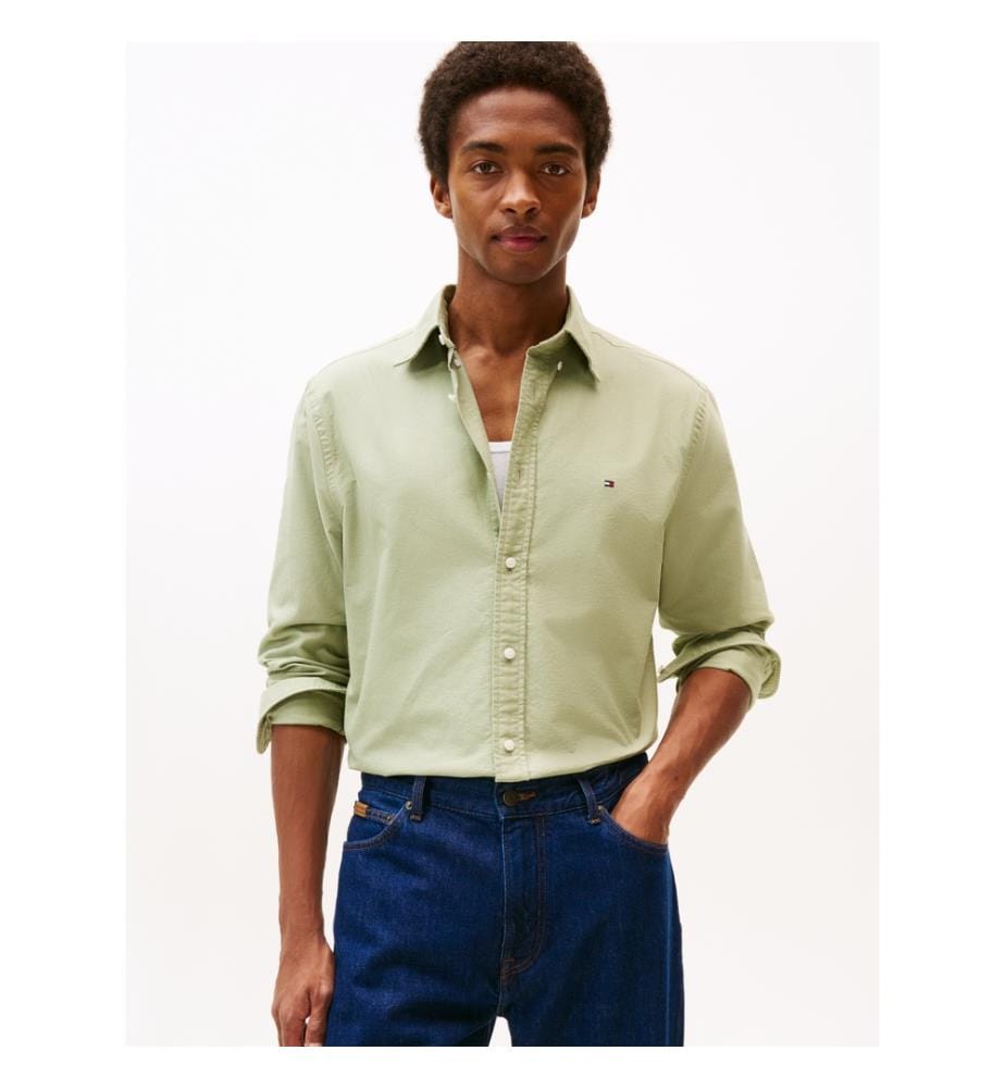 Oxford Regular Fit Hemd - Hellgrün