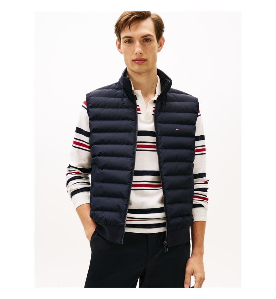 Gilet matelassé à capuche - Bleu Marine