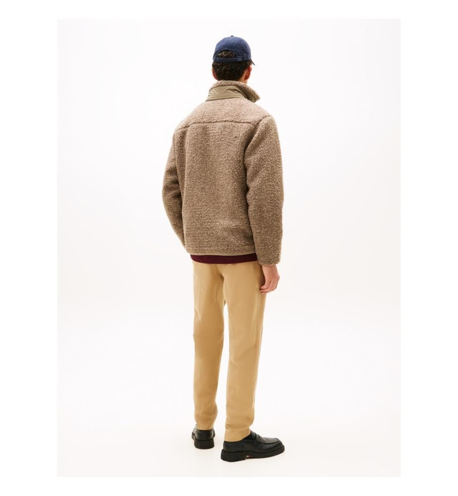Teddy Fleecejacke Mit Reissverschluss - Küsten Taupe
