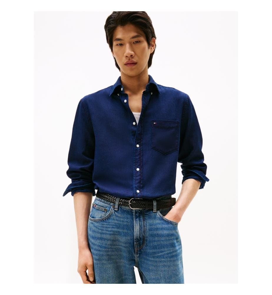 Indigo Flanellhemd - Blau