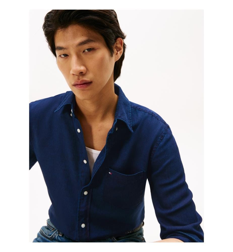 Indigo Flanellhemd - Blau