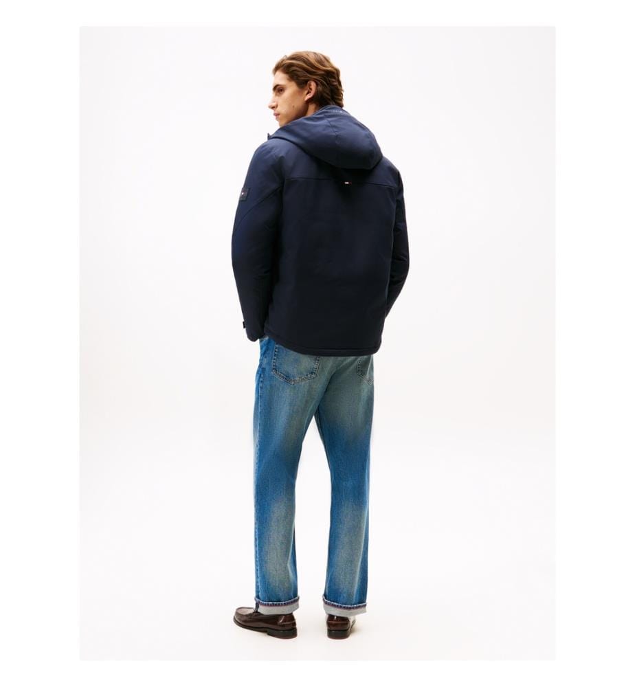 Veste Technique Imperméable Et Thermique Matelassée - Bleu Marine 