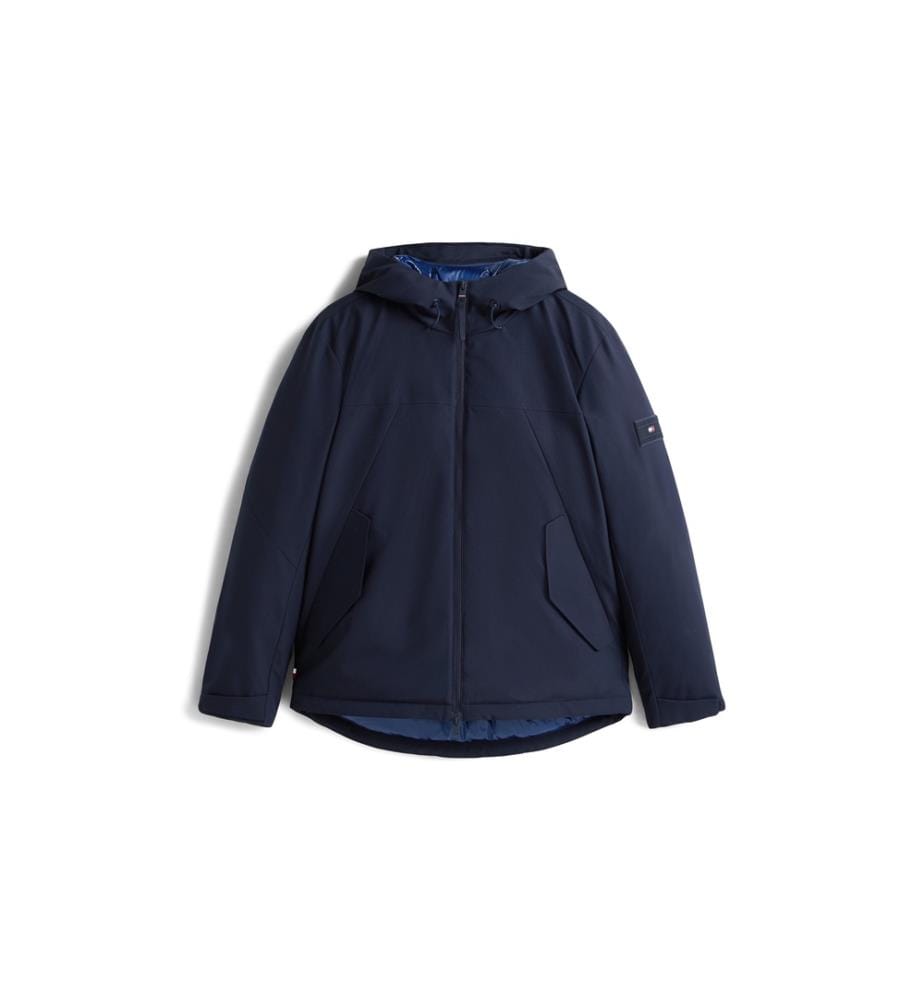 Veste Technique Imperméable Et Thermique Matelassée - Bleu Marine 