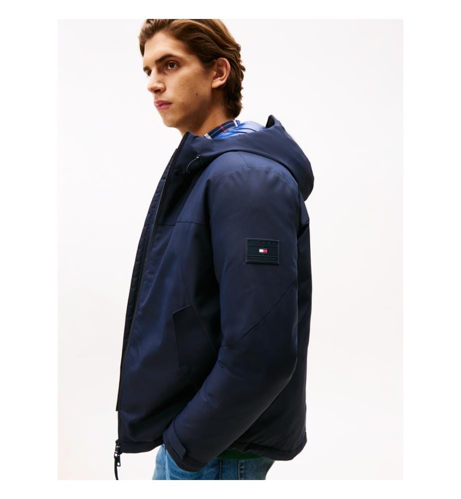 Veste Technique Imperméable Et Thermique Matelassée - Bleu Marine 