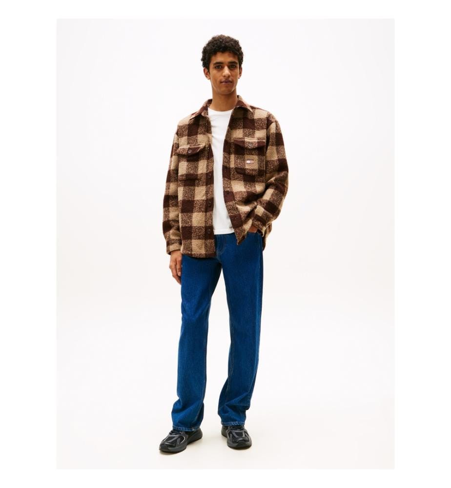 Surchemise À Carreaux Oversize En Flanelle - Marron Foncé