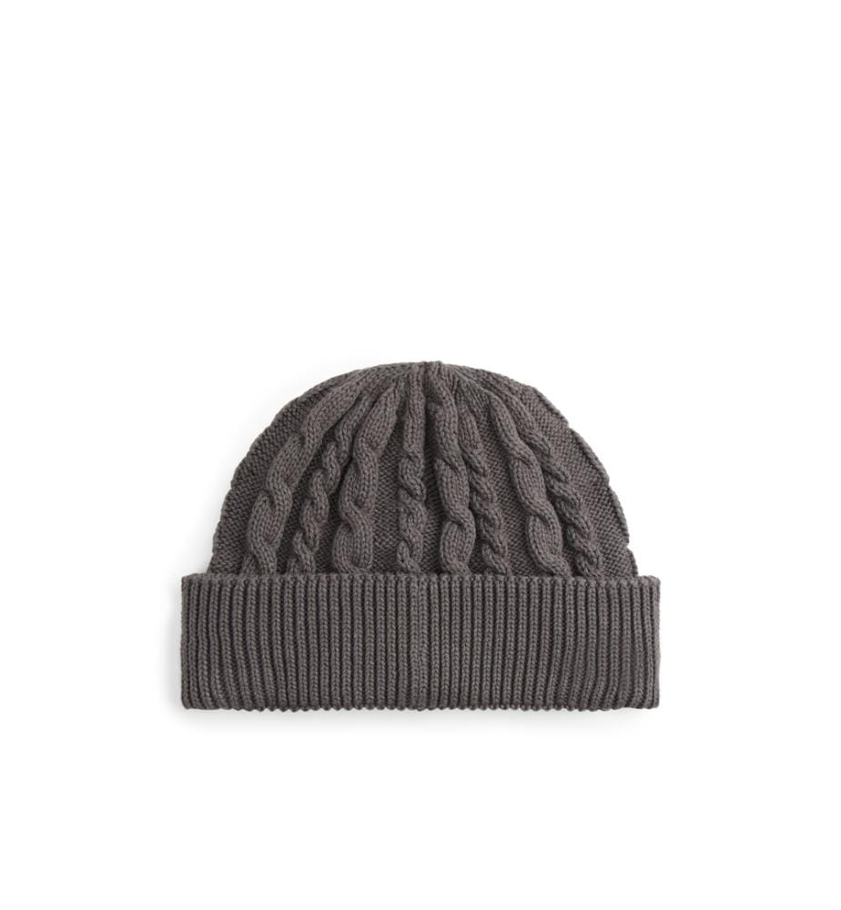 Heritage Cable Beanie - Grau