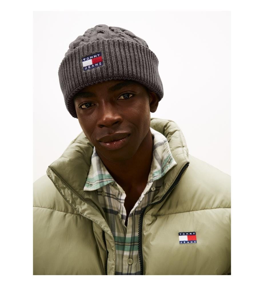 Heritage Cable Beanie - Grau