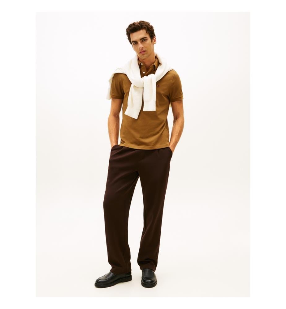 Polo-Shirt mit Standardschnitt 1985 aus Piqué - Highland khaki