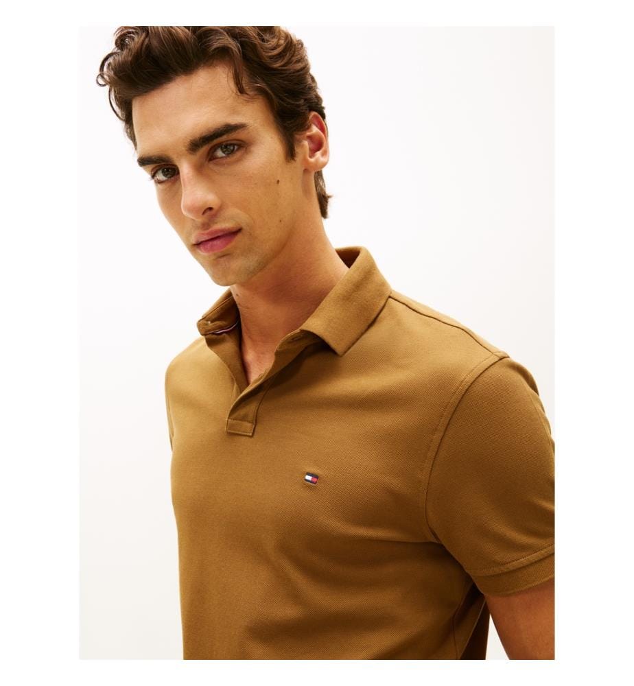 Polo-Shirt mit Standardschnitt 1985 aus Piqué - Highland khaki