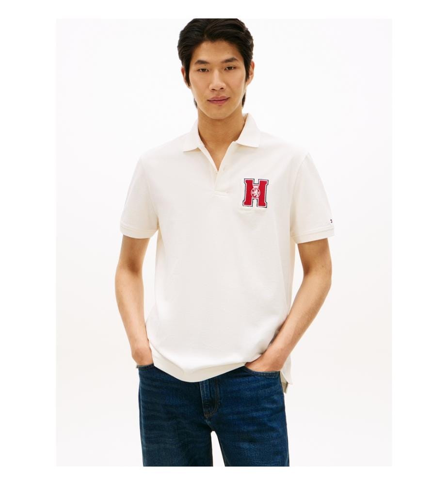 Polo grafica Elevated - bianco