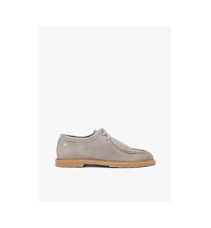 Hilfiger Stitchdown Low Boots aus Wildleder - Hellgrau