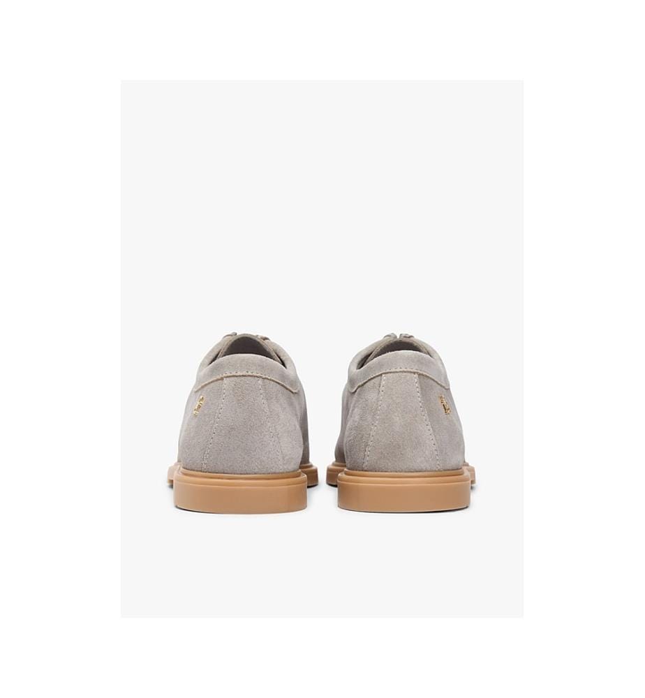 Hilfiger Stitchdown Low Boots aus Wildleder - Hellgrau
