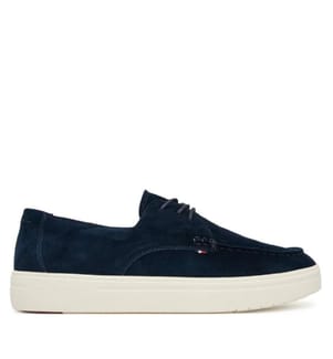 Casual Suede Stitch Toe Hybrid Sneakers - Marineblau