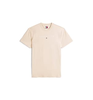 Linear Logo Regular Fit T-Shirt - Beige