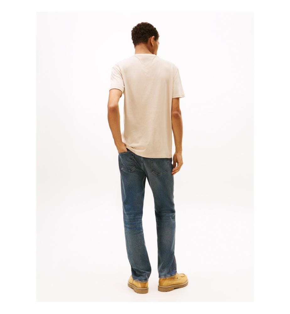 Linear Logo Regular Fit T-Shirt - Beige