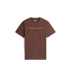 Linear Logo Regular Fit T-Shirt - Braun