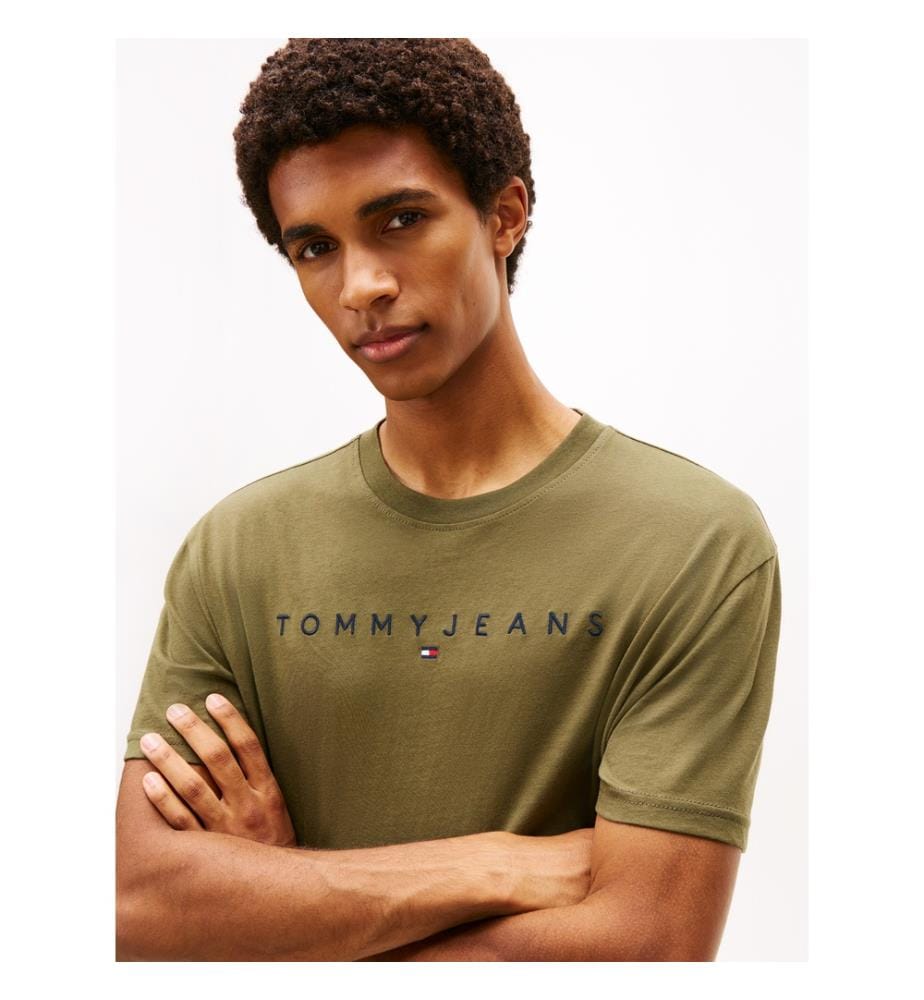 Linear Logo Regular Fit T-Shirt - Khaki