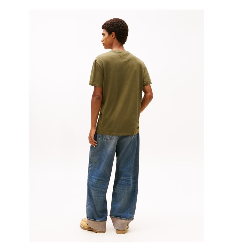 Linear Logo Regular Fit T-Shirt - Khaki