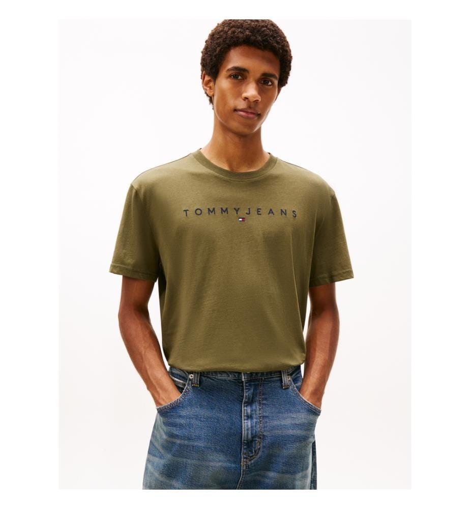 Linear Logo Regular Fit T-Shirt - Khaki